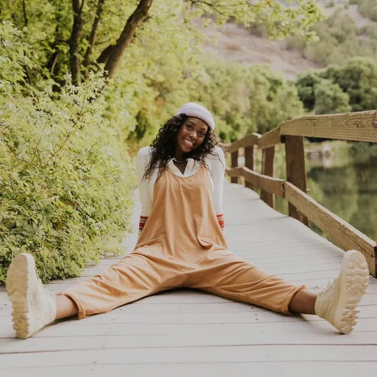 Locker & Stylisch Damen Jumpsuit mit Seitentaschen – Narelle