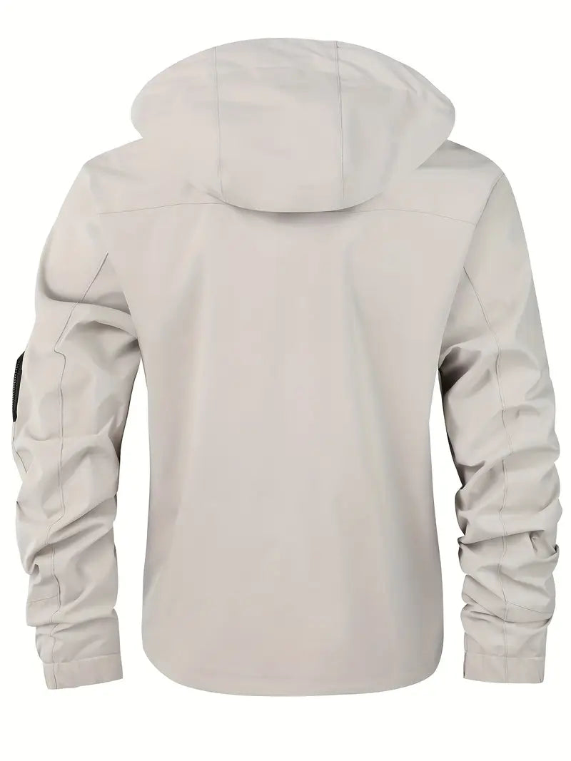 Leichte Herren Outdoorjacke wind- & wasserdicht mit Kapuze – Torben
