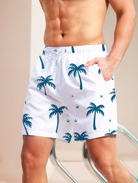 Stylische Herren Badeshorts mit Palmenprint - PalmRush