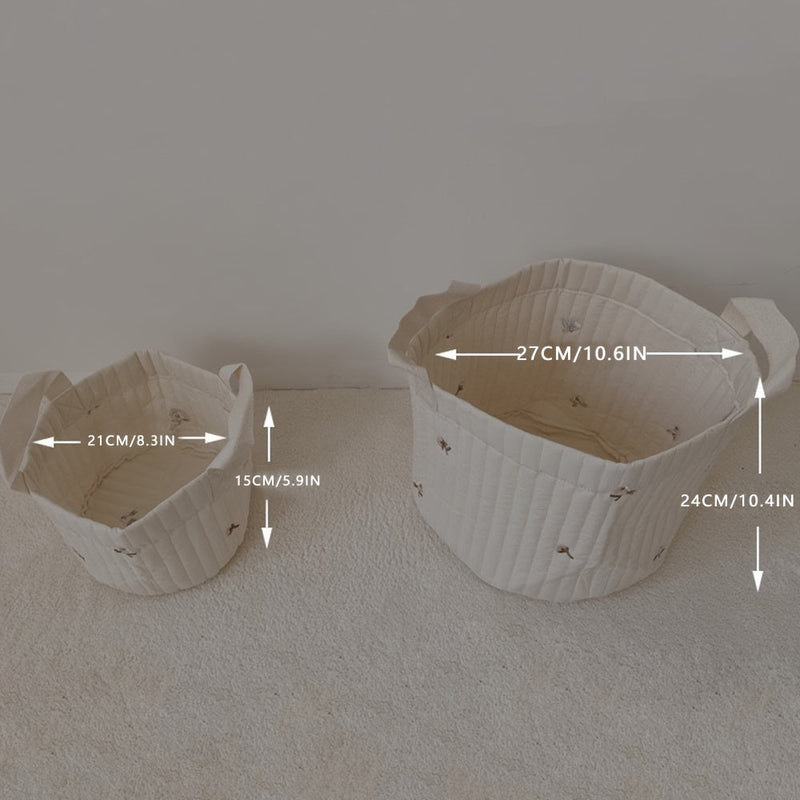 Gequiltete Stoff-Aufbewahrungstasche für das Kinderzimmer – 1+1 Gratis