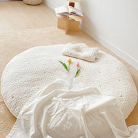 Gepolsterte Baby-Krabbelmatte aus Baumwolle mit Tiermotiv-Stickerei – 80 cm