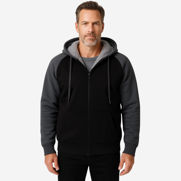 Herren Hoodie gefüttert mit Sherpa-Fleece – Niels
