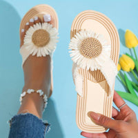 Boho Slip-On Sandalen mit Blumenmuster – Marivi