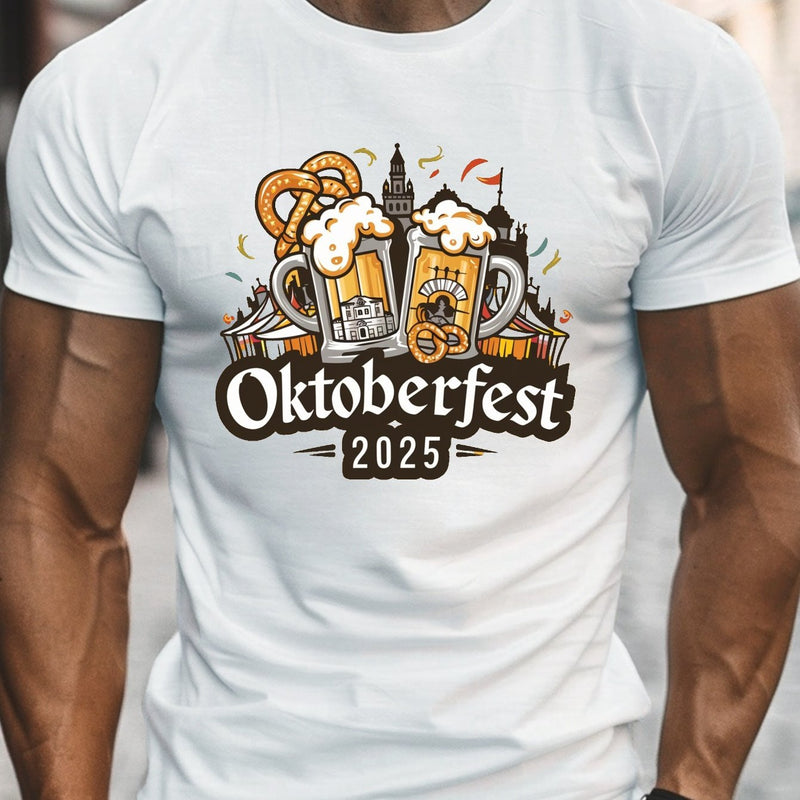 Herren Kurzarm T-Shirt – Hopfen Oktoberfest 2025
