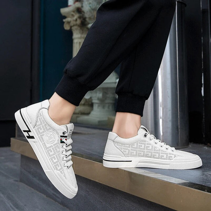 Herren-Sneaker aus Perforiertem Leder mit Leichtbauweise – Ethan