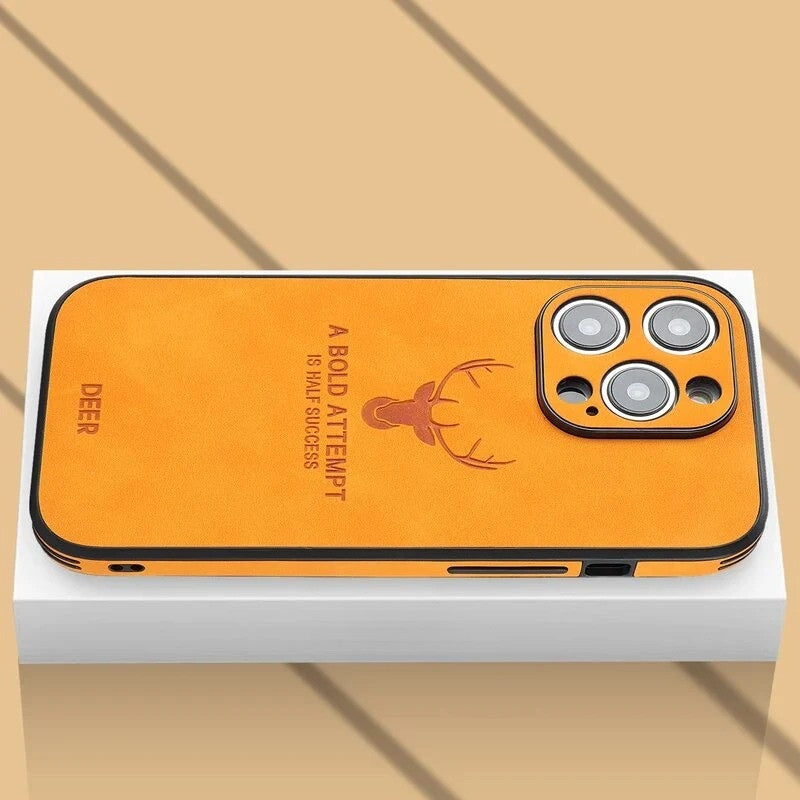 Luxe Hirschleder iPhone Hülle - Veltro