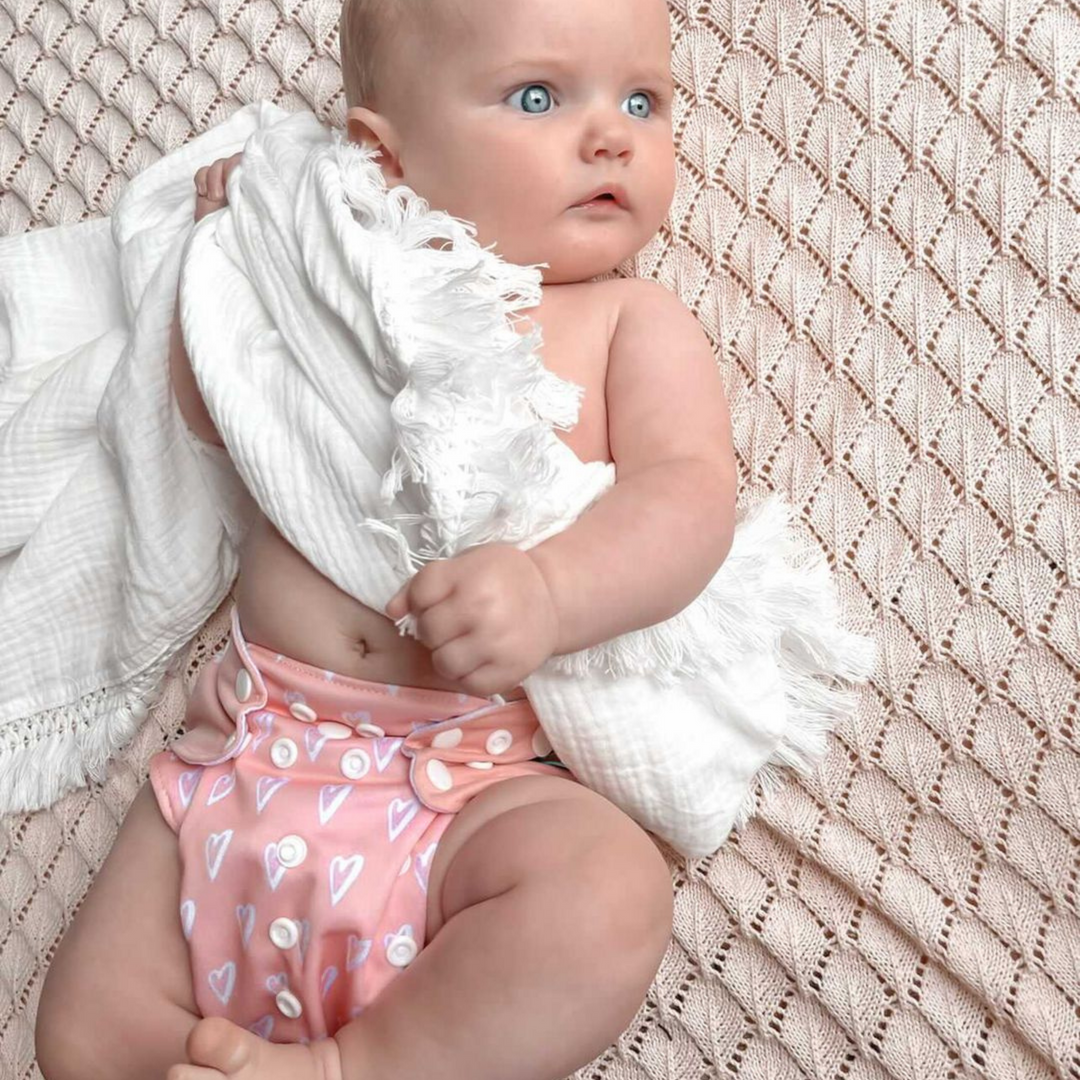 Wiederverwendbare & auslaufsichere Stoffwindeln für Babys – Ökowindelset