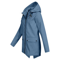 Herbstliche Damen Regenjacke mit Kapuze - Liora