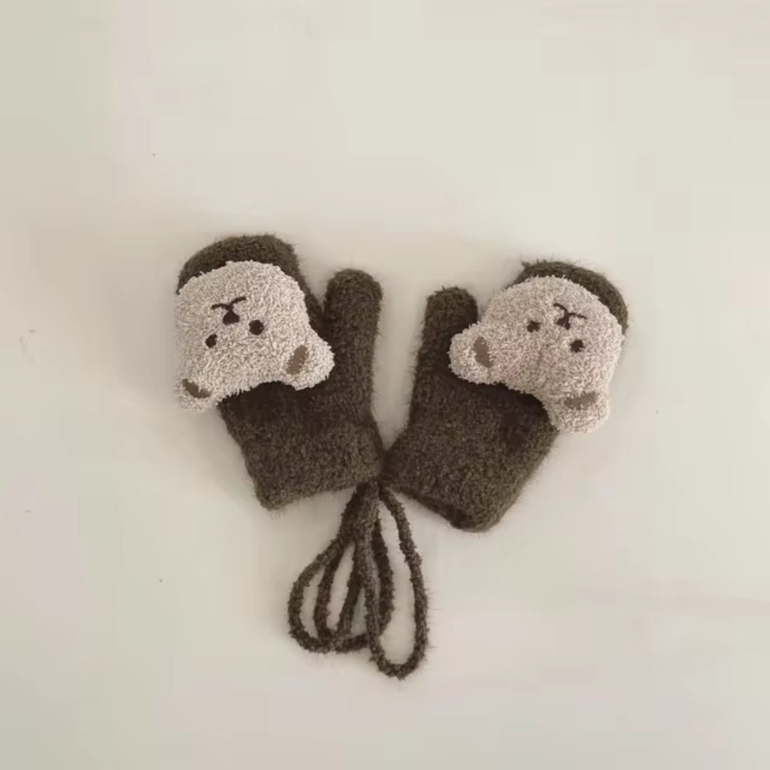 Kinder-Winterhandschuhe mit Bärenmotiven – TinyBear Handschuhe