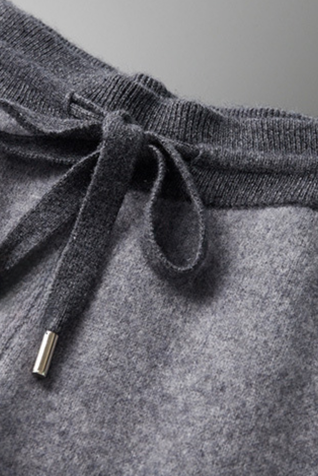 Graue Kaschmir Merinowolle Herbst-Set – Vittore