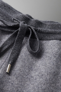 Graue Kaschmir Merinowolle Herbst-Set – Vittore