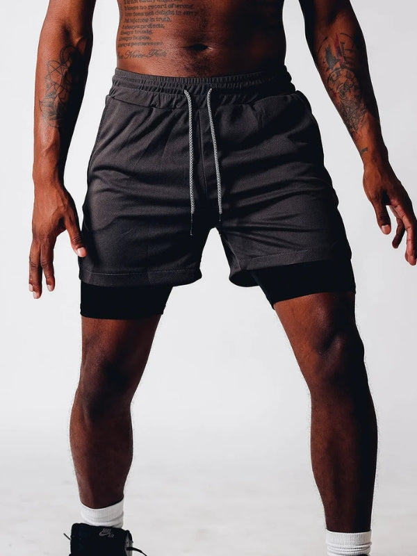 2-in-1 Sommer-Sportshorts für Herren – Felix