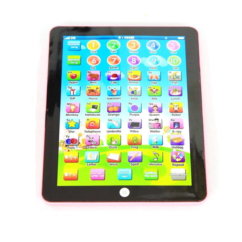 Interaktives Lern-Tablet für Kleinkinder mit Ton, Farben & Quiz-Funktion – 7,5 Zoll