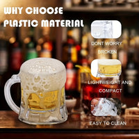 Transparente Mini-Bierkrüge 2er-Set (je 12 Stück) – MiniKrugSet Oktoberfest 2025