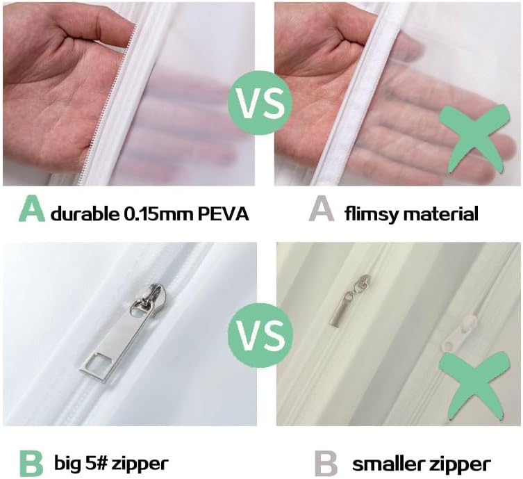 Brautkleid-Aufbewahrungsset in voller Länge – Staubdichte Brautkleid-Hülle (2 zum Preis von 1)