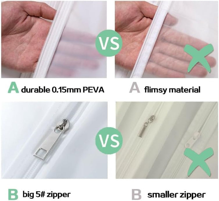 Brautkleid-Aufbewahrungsset in voller Länge – Staubdichte Brautkleid-Hülle (2 zum Preis von 1)