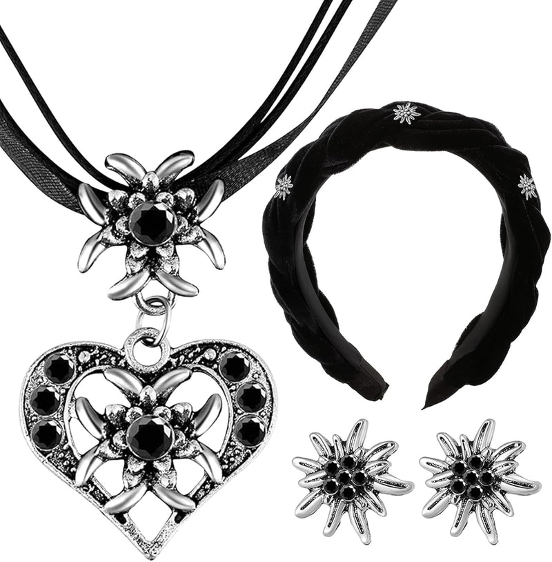 Edelweiß Schmuckset mit Perlen – TrachtenZauber Oktoberfest 2025