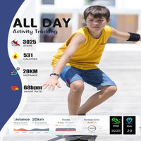 Kinder-Smartwatch mit GPS, Fitness-Tracking und Gesundheitsfunktionen – Viona