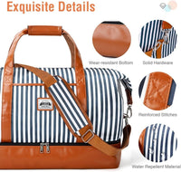 50L Wasserdichte Wochenend-Duffeltasche mit Kulturbeutel- und Schuhfächern