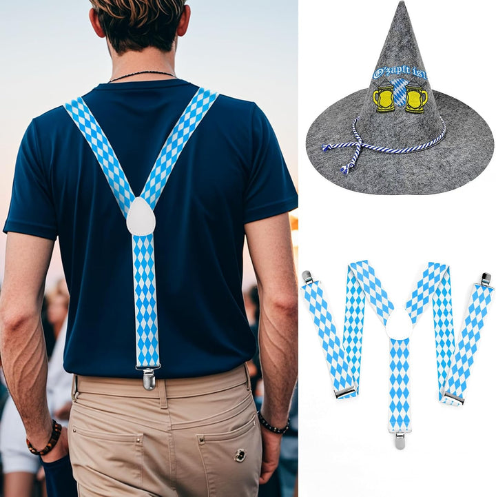 Trachten-Set mit Hut & Hosenträger – WiesnHeld Oktoberfest 2025