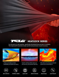 Schwarzes TCA Funktionsshirt, atmungsaktiv, wärmeisolierend, ideal für kaltes Wetter.