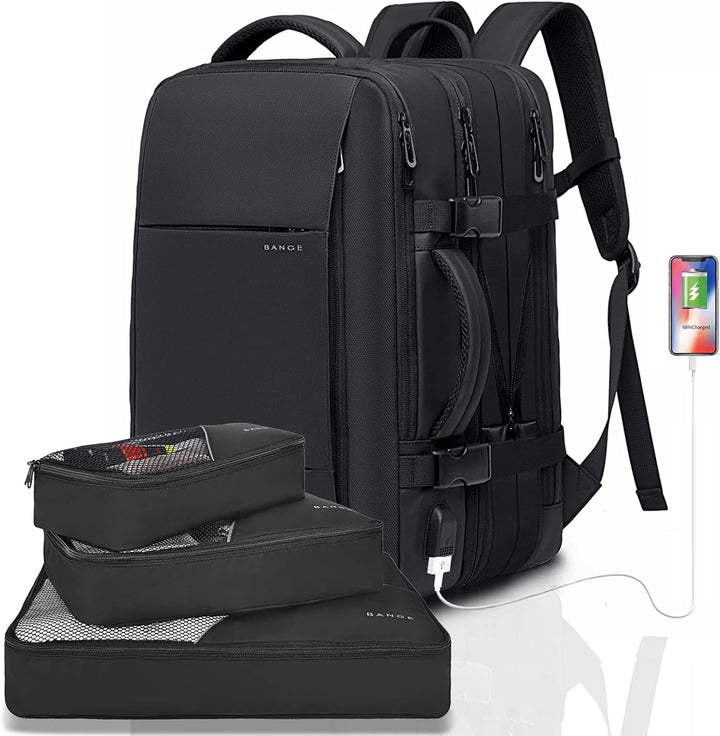 Erweiterbarer 26–45L Wasserdichter Reiserucksack mit Laptopfach & Duffle-Option