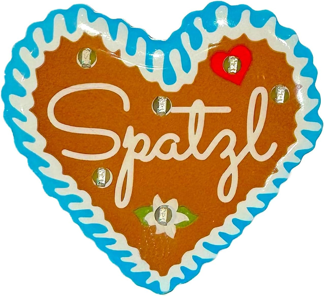 LED Lebkuchenherz Pins (4er-Set) – HerzGaudi Oktoberfest 2025