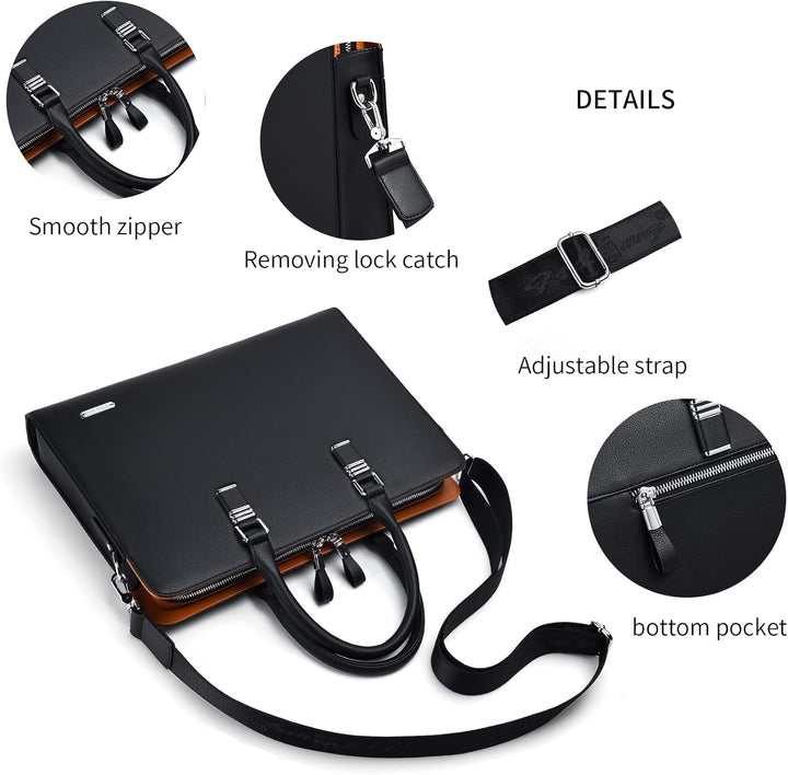 Echte Leder Multi-Fach Geschäfts-Laptoptasche für Profis