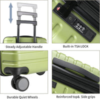 Ausziehbarer Hartschalenkoffer mit Spinner-Rädern und TSA-Schloss