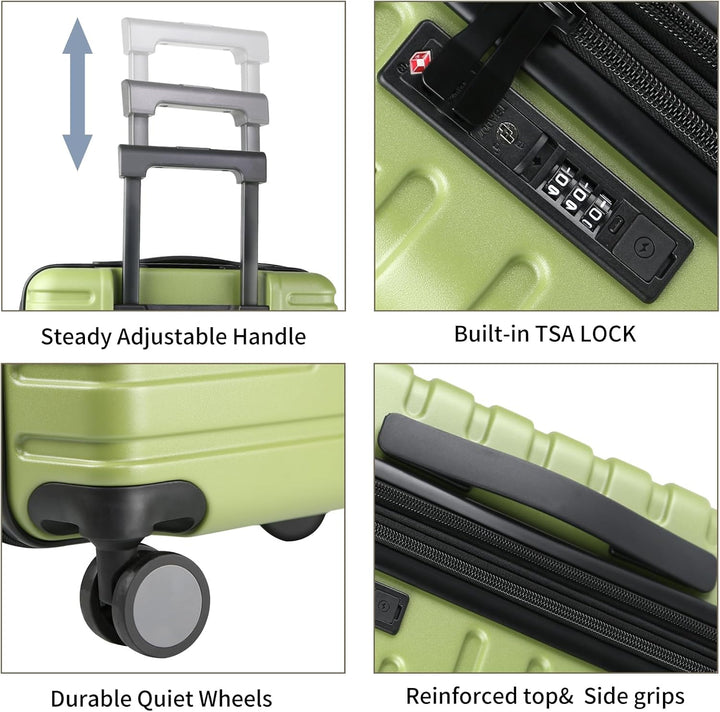 Ausziehbarer Hartschalenkoffer mit Spinner-Rädern und TSA-Schloss