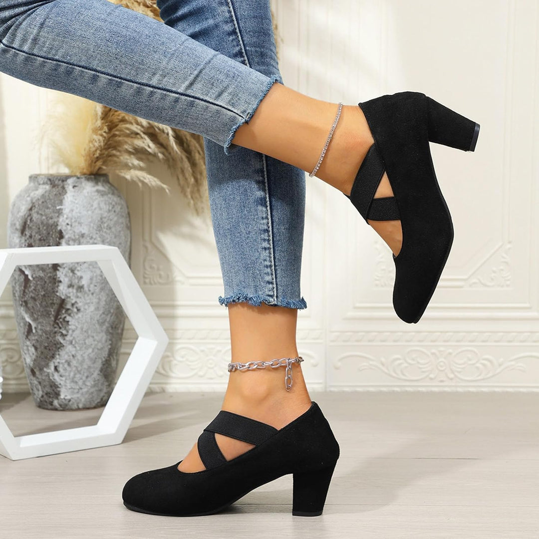 Samt Pumps mit Kreuzband – Theresa Oktoberfest 2025