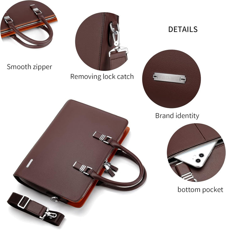 Echte Leder Multi-Fach Geschäfts-Laptoptasche für Profis