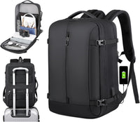40L Erweiterbarer Wasserdichter Reiserucksack mit USB-Anschluss & 17” Laptopfach – AirVoyage