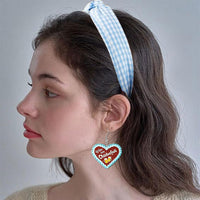 Karierter Haarreif & Lebkuchenherz-Ohrringe – BavariaCharme Oktoberfest 2025