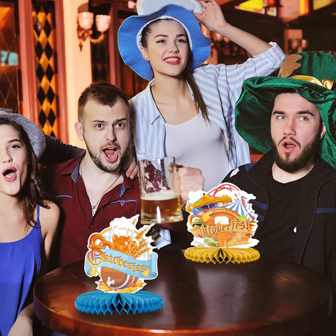 Waben-Tischdeko im 3er-Set – FestFreude Oktoberfest 2025