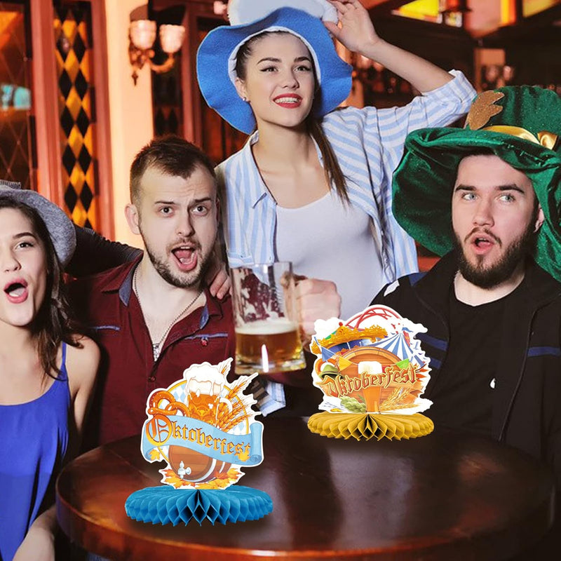 Waben-Tischdeko im 3er-Set – FestFreude Oktoberfest 2025