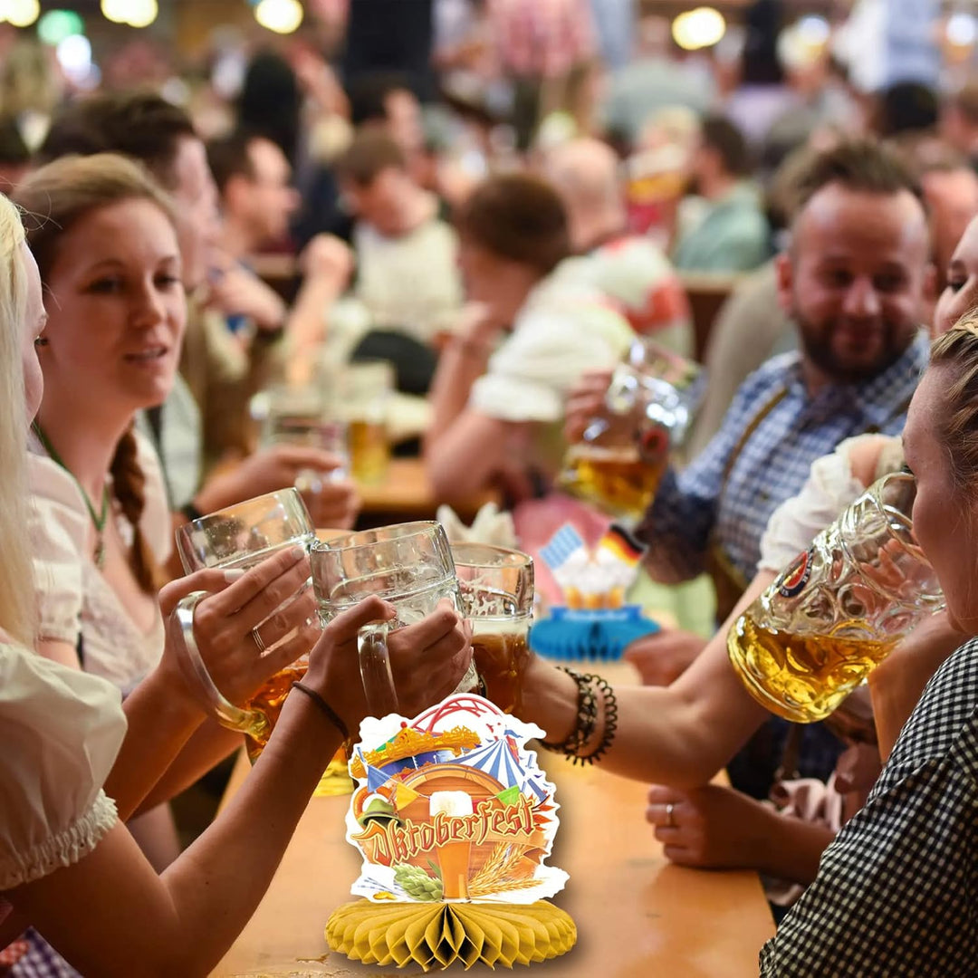 Waben-Tischdeko im 3er-Set – FestFreude Oktoberfest 2025