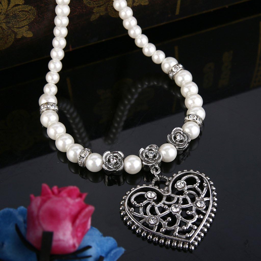 Perlenkette mit Herzanhänger – RosenHerz Oktoberfest 2025