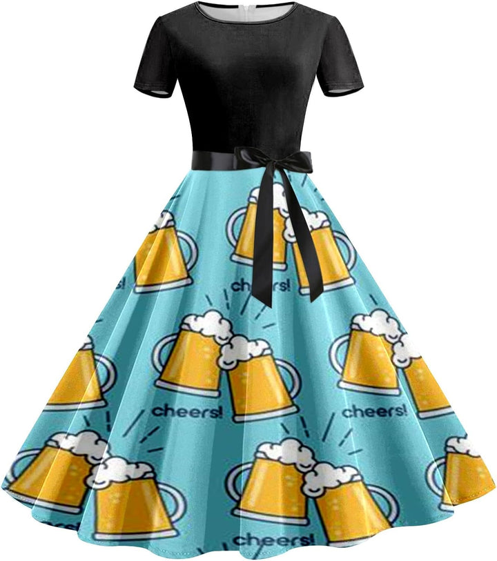Bierkrug-Kleid mit Taillenband – Lena Oktoberfest 2025