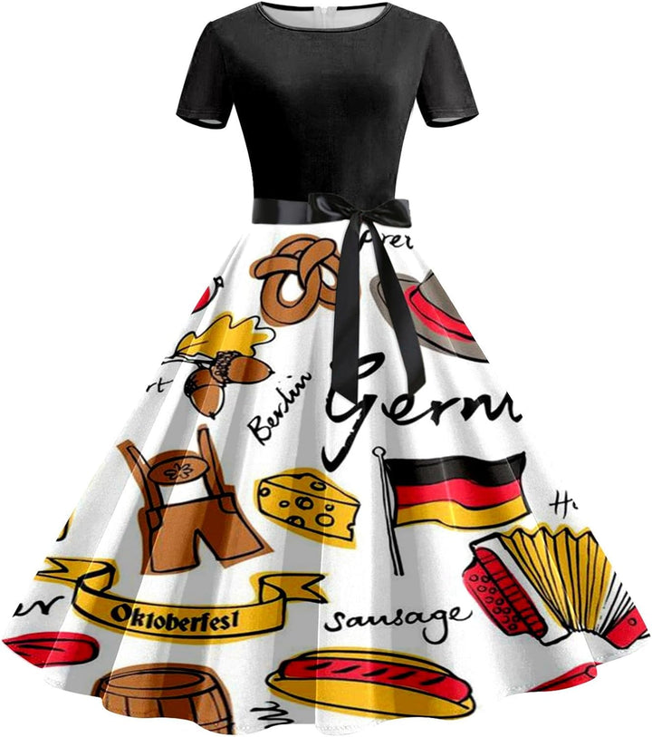 Bierkrug-Kleid mit Taillenband – Lena Oktoberfest 2025