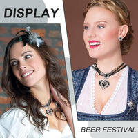 Edelweiß Schmuckset mit Herzanhänger – BergMystik Oktoberfest 2025