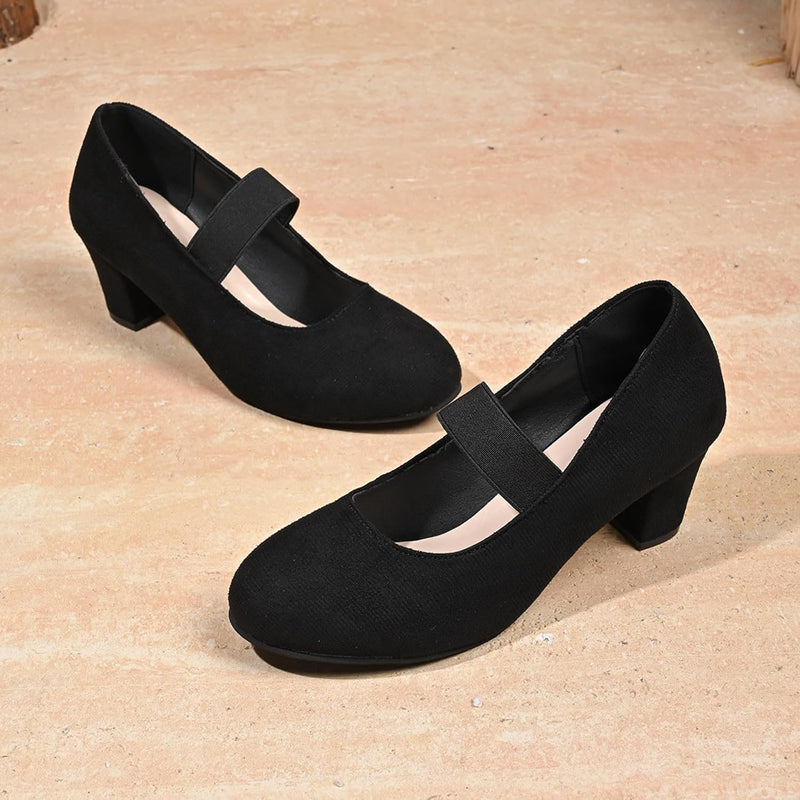 Samt Pumps mit Elastikriemen – Amelie Oktoberfest 2025