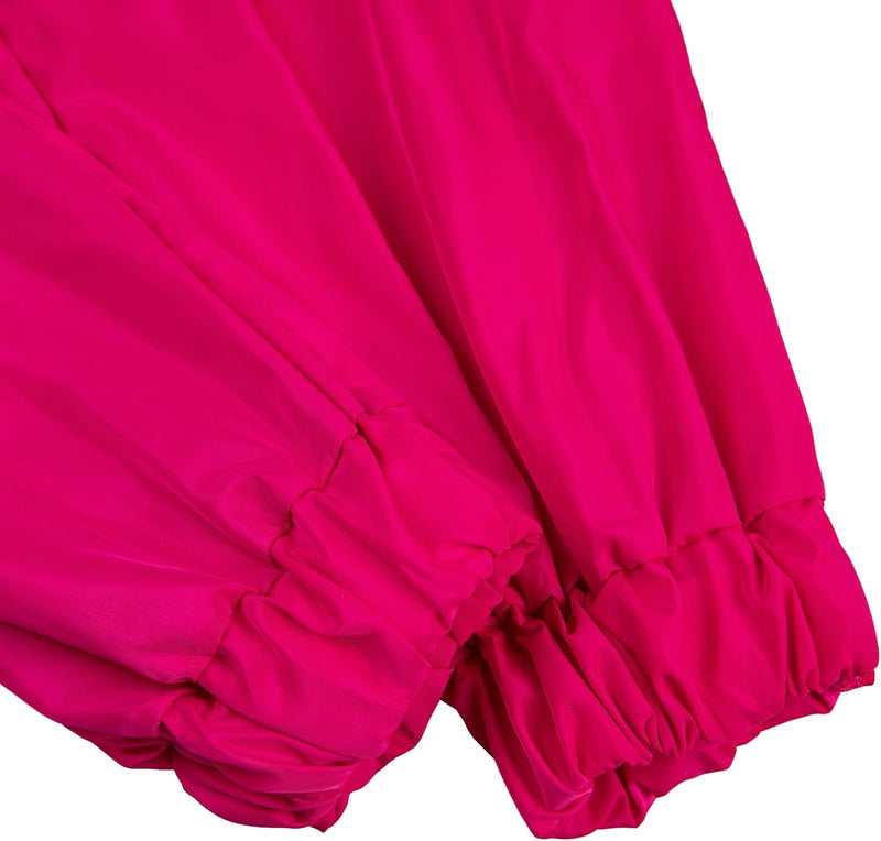 Rosa Kinder-Regenjacke, wasserdicht, elastische Bündchen, Outdoor-Bekleidung, wetterfest.