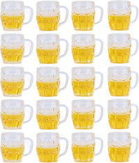 Mini Bierkrüge (12er-Set, Harz) – DekoProst Oktoberfest 2025