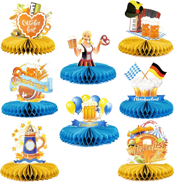 Waben-Tischdeko im 3er-Set – FestFreude Oktoberfest 2025