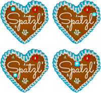 LED Lebkuchenherz Pins (4er-Set) – HerzGaudi Oktoberfest 2025