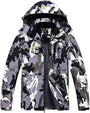 Camouflage-Winterjacke mit Kapuze, wasserdicht, winddicht, Herrenmode, Outdoor-Bekleidung.