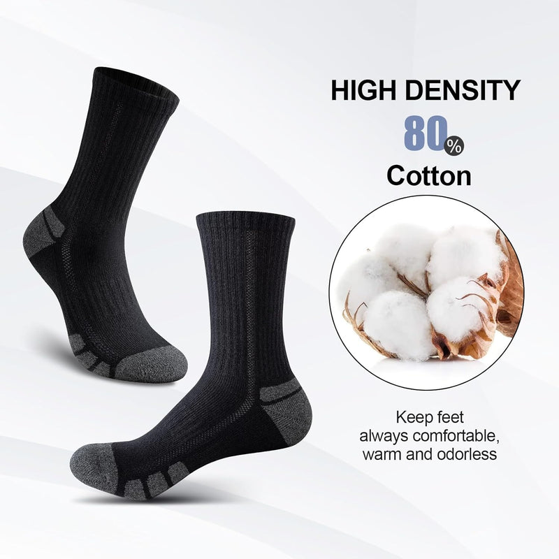 Schwarze Baumwollsocken, hohe Dichte, bequem, warm, geruchlos, 80% Baumwolle.