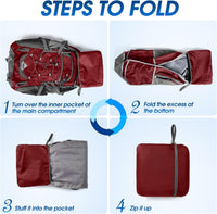 40L Wasserdichter Wander- und Campingrucksack – Leicht & Faltbar – 2 zum Preis von 1