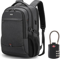 Wasserdichter Reise-Laptoprucksack mit USB-Anschluss und organisierter Aufbewahrung